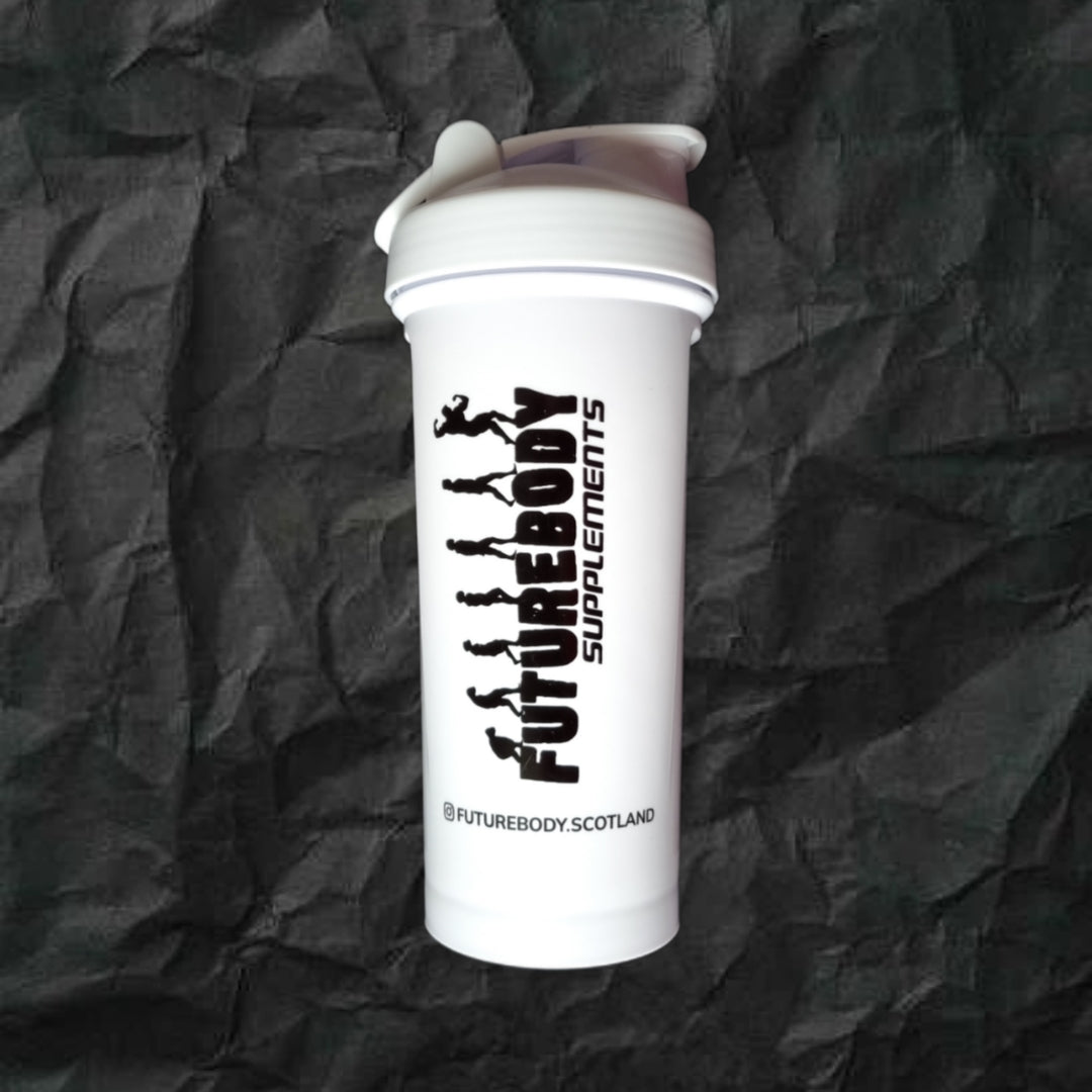 White Protein Shaker Bottles