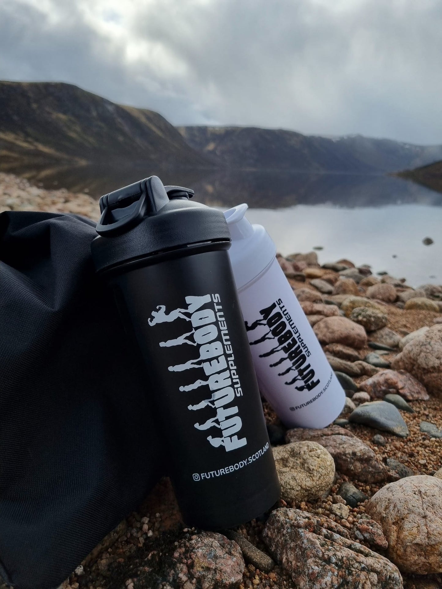 Black Protein Shaker Bottles